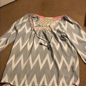 funky pattern blouse